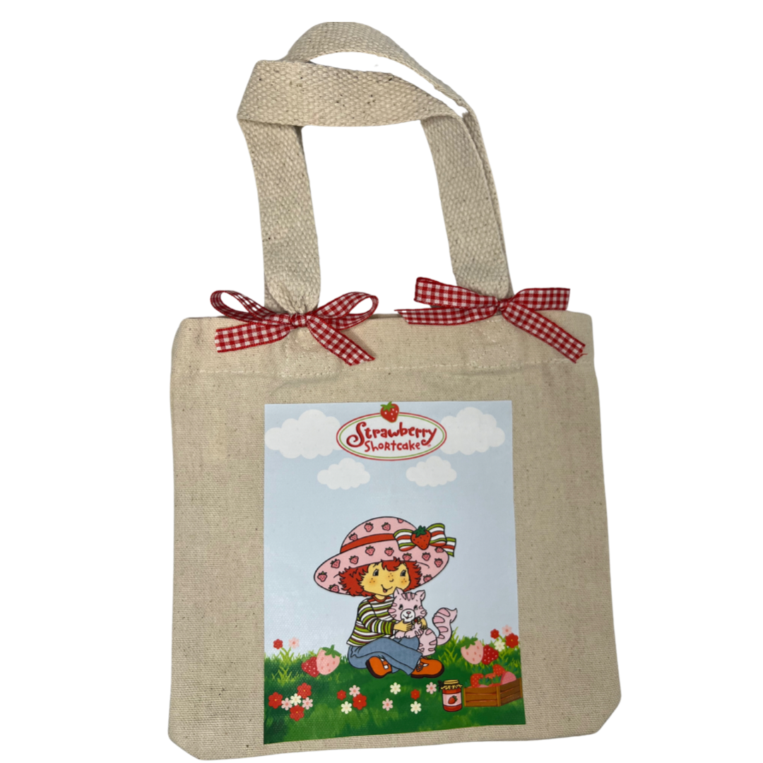 mini strawberry garden tote