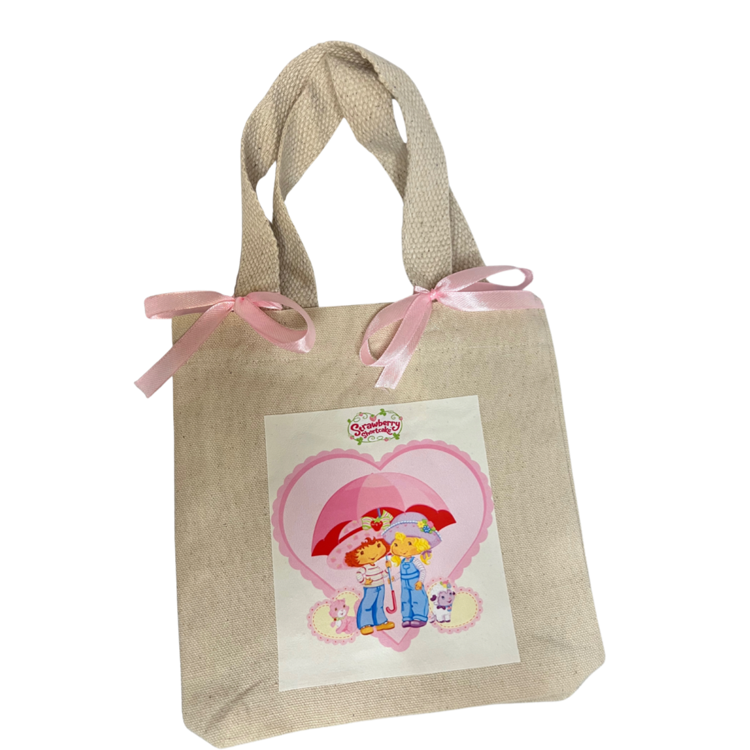 strawberry shortcake + lemon merengue mini tote