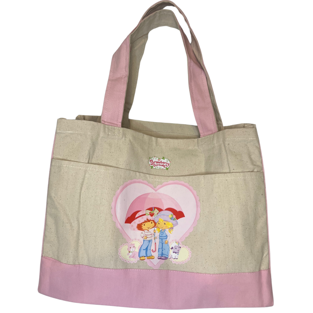 strawberry shortcake + lemon merengue front pocket tote
