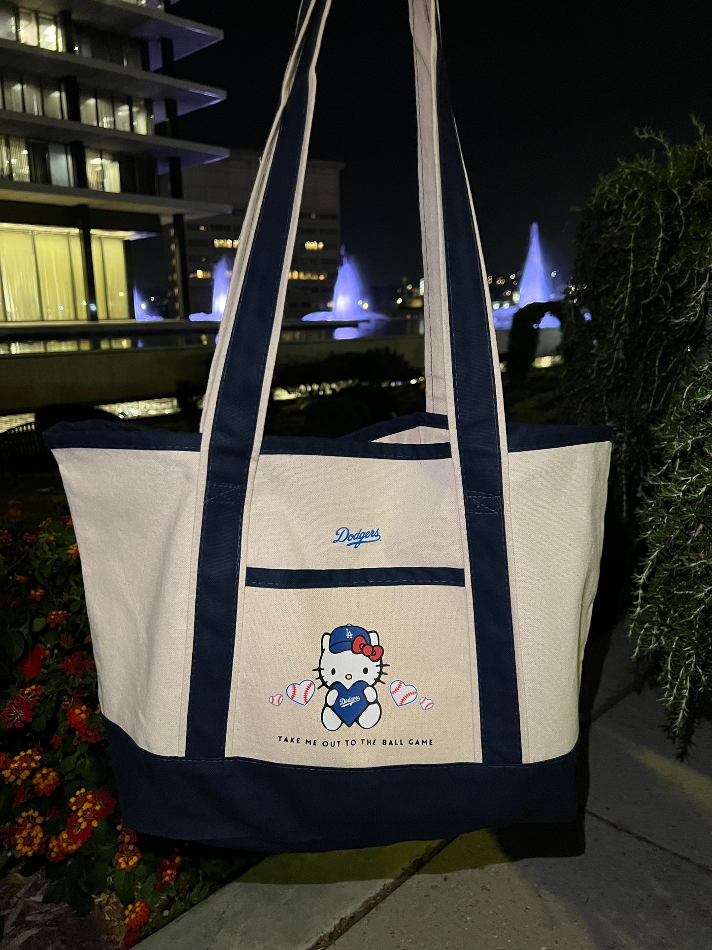 Hello Kitty Dodgers Tote Bag