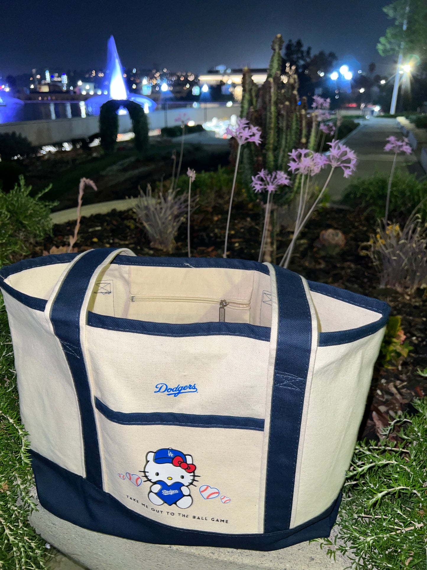 Hello Kitty Dodgers Tote Bag