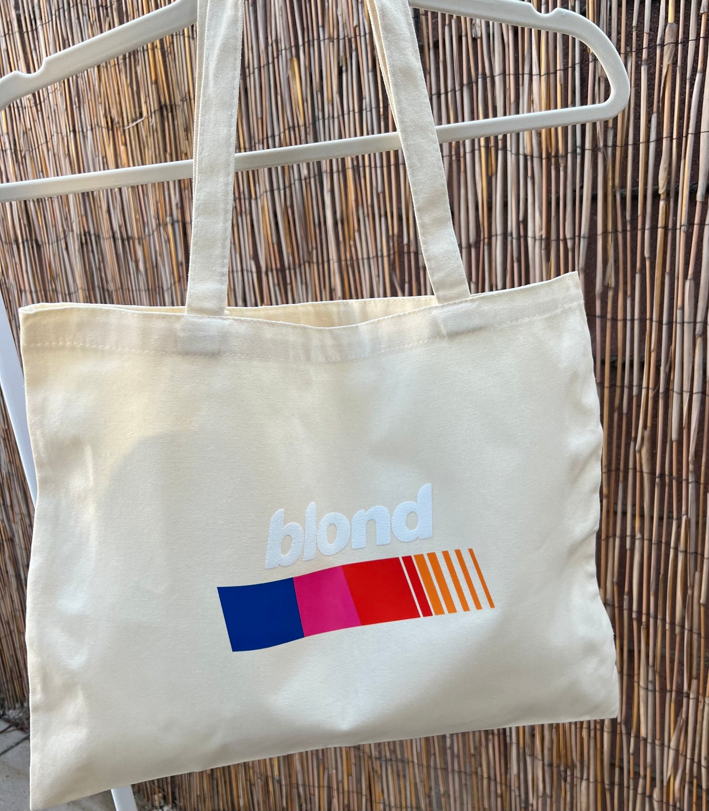 blond double sided tote
